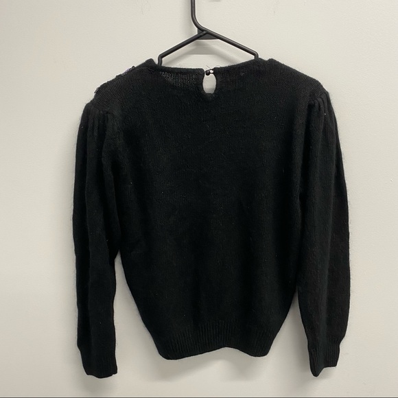 VINTAGE SILK TOP WITH RHINESTONES - Picture 7 of 8